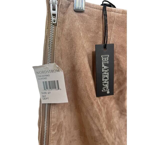 Blank NYC Womens Skirt Brown 100% Leather Size 27 NWT - Picture 5 of 10